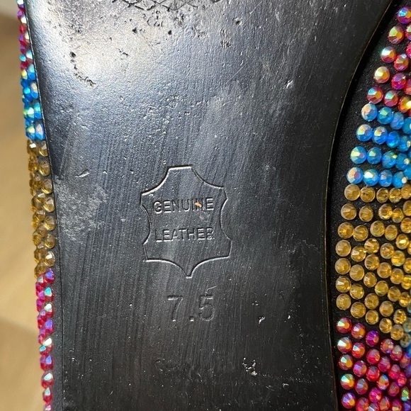 Steve Madden Concord Multi Rhinestone flats Size 7.5 - Picture 9 of 10